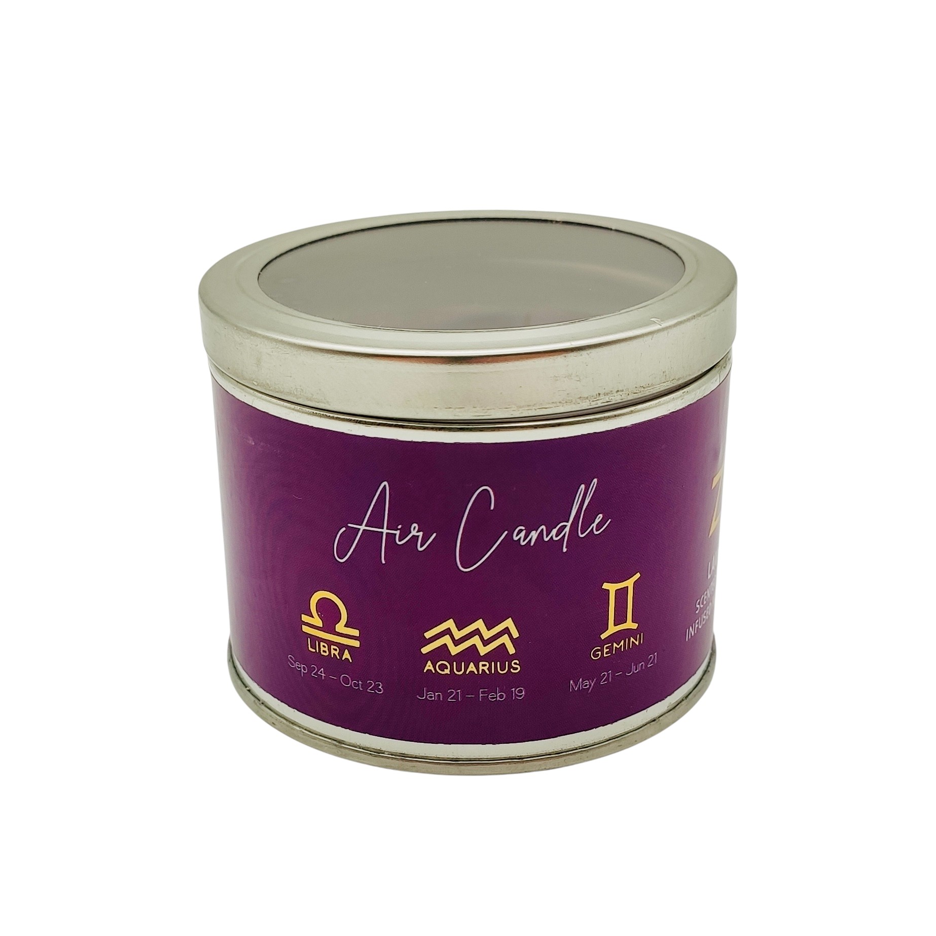 Bougie 4 éléments : l'Air – Lavande & Améthyste – Image 2