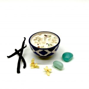 Mini bougie Vanille & Amazonite