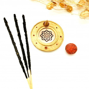 Porte-Encens Lotus – Bois de Manguier & Cuivre