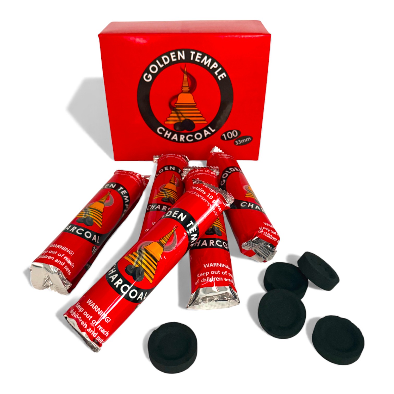 Rouleau de charbon pour encens - Golden Temple
