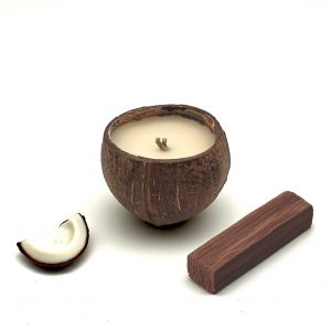 Bougie en bol en noix de coco – Nag Champa