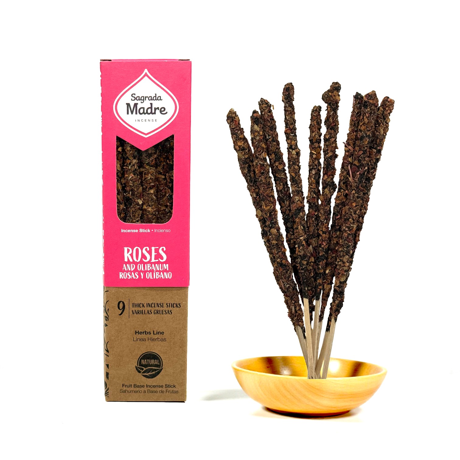 Encens naturel Sagrada Madre – Roses & Olibanum